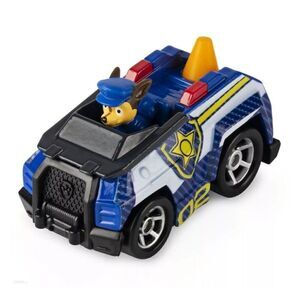 Paw Patrol Chase True Metal Police Badge Racer Car Diecast Version 2 NEW
